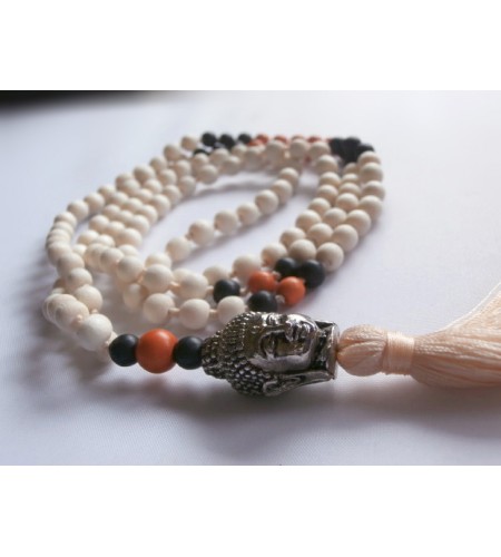 Beaded Tassel Necklace Buddha