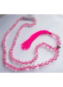wholesale bali Long Glass Bead Tassel Necklace, Costume Jewellery