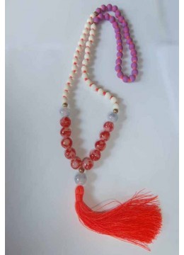 Image of Beaded Tassel Necklace Stone Costume Jewellery Source: CV.Budivis in Bali, Indonesia