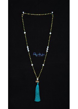 Image of Long Large Crystal Tassel necklaces Pearl Costume Jewellery Source: CV.Budivis in Bali, Indonesia