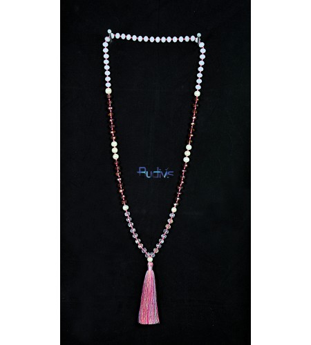 Long Large Crystal Tassel necklaces Pearl
