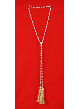 Image of Long White Pearl Lariat Tassel Necklace Costume Jewellery Source: CV.Budivis in Bali, Indonesia