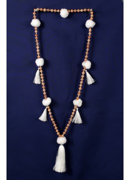 wholesale bali Hand Knotted Long Wooden Tassel Necklaces, Costume Jewellery