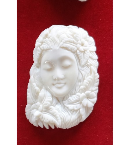 Affordable Bali Spirit Bone Carved Pendant Model