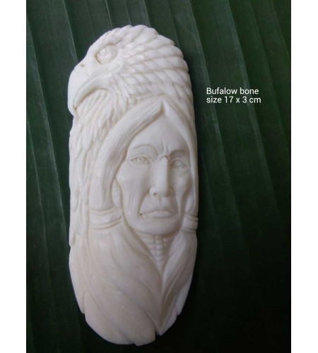 Top Sale Bali Ox Bone Carved Carved Pendant Spirit