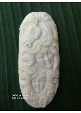 wholesale bali Manufacturer Bali Ox Bone Carved Carved Pendant Spirit Model, Costume Jewellery