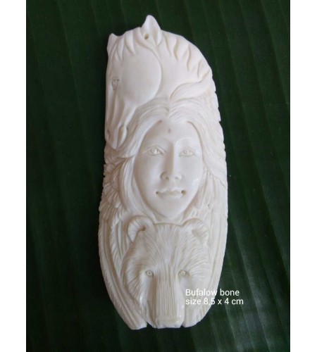 Top Sale Bali Spirit Bone Carved Pendant
