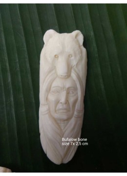 Image of Affordable Bali Spirit Bone Carved Natural Pendant Costume Jewellery Source: CV.Budivis in Bali, Indonesia