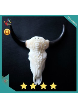 Image of Cheap Bali Ox Bone Carved Skull Head Buffalo Costume Jewellery Source: CV.Budivis in Bali, Indonesia