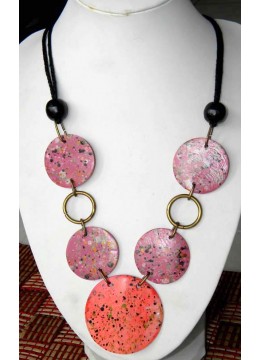 wholesale bali Painted Mop Shell Necklace From Bali, Costume Jewellery