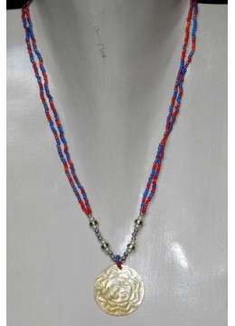 Image of Necklace Bead Shell Carving Cheap Costume Jewellery Source: CV.Budivis in Bali, Indonesia