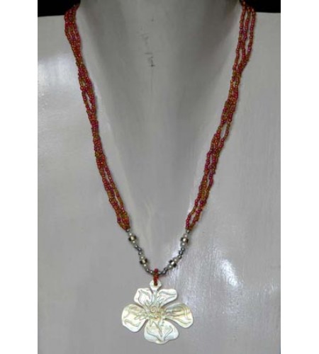 Necklace Bead Shell Carving Made in Indonesia