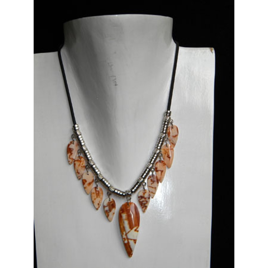 Cut Necklace Pendant Shell Kasandra Bali For Sale