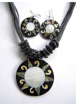 wholesale bali Necklace Shell Pendant Set For Sale, Costume Jewellery