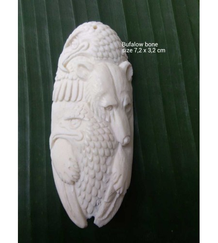 Top Selling Bali Ox Bone Carved Carved Pendant