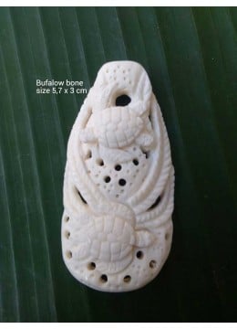 wholesale Best Seling  Bali Ox Bone Carved Carved Pendant, Costume Jewellery