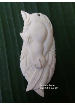 wholesale bali Factory Price Bali Spirit Bone Carved Natural Pendant, Costume Jewellery