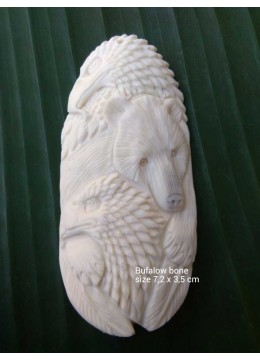 Image of Wholesale Bali Ox Bone Carved Carved Pendant Spirit Model Costume Jewellery Source: CV.Budivis in Bali, Indonesia