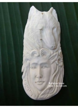 wholesale bali Affordable Bali Ox Bone Carved Carved Pendant Spirit Model, Costume Jewellery