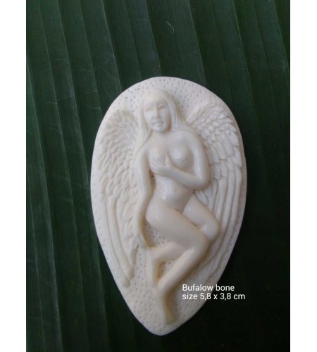 Factory Price Bali Ox Bone Carved Carved Pendant Spirit Model