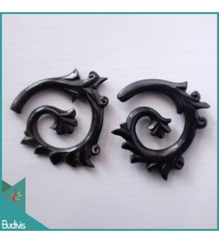 Production Bali Spirall Black Horn Body Piercing