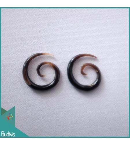 Best Seling  Bali Spirall Black Horn Body Piercing