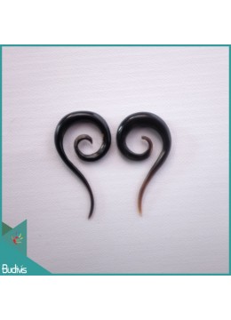 wholesale bali Top Sale Bali Spirall Black Horn Body Piercing, Costume Jewellery