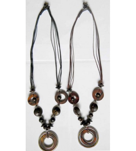 Bali Beaded Wood Necklace