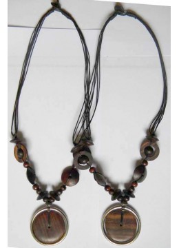 wholesale bali Bali Beaded Wood Necklace, Costume Jewellery