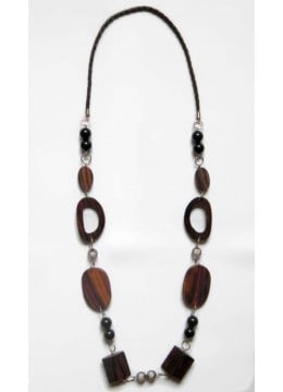 wholesale bali Beautiful Wood Beads Necklace, Costume Jewellery