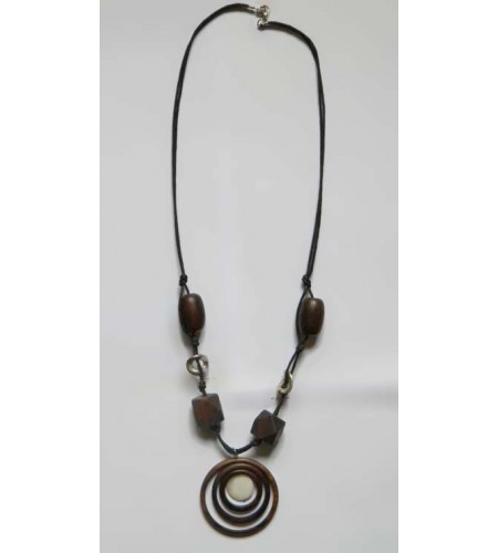 Beautiful Wood Beads Necklace