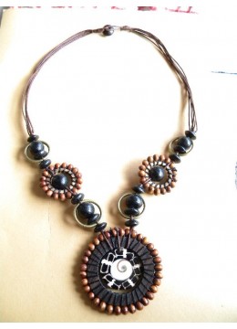 wholesale bali Natural Wood Beads Necklace, Costume Jewellery