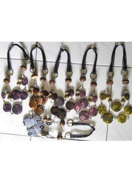wholesale bali Beaded Wood Necklace, Costume Jewellery