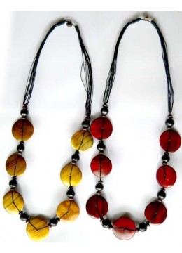 Image of Wood Colour Necklace Costume Jewellery Source: CV.Budivis in Bali, Indonesia