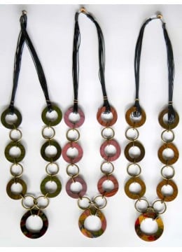 wholesale bali Wood Colour Necklace, Costume Jewellery