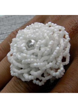 wholesale bali Ring Beaded Flower, Costume Jewellery