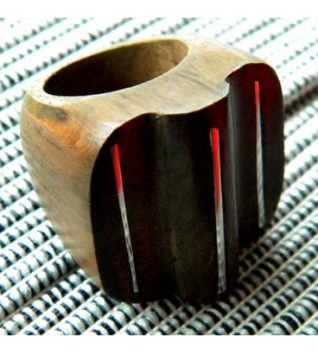 Wooden Ring Stainless