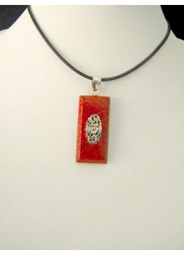 wholesale bali Bali Red Coral Pendant With Silver 925 Wholesale, Costume Jewellery