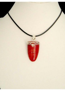 wholesale bali Bali Red Coral Pendant With Silver 925 Wholesale, Costume Jewellery