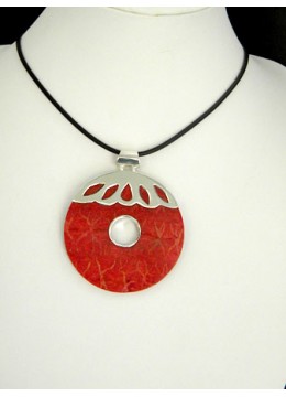 wholesale bali Red Coral Pendant With Silver Jewelry 925 Wholesale, Costume Jewellery