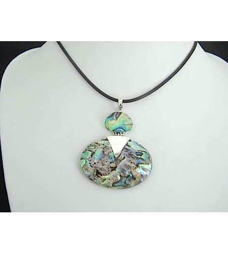 Wholesaler Beautiful Abalone Shell Penden With Silver 925