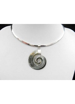 wholesale bali Affordable Pendant Shell Carving Sterling Silver 925, Costume Jewellery