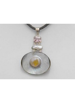 wholesale bali Affordable Pendant Sterling Silver With  Mother Of Pearl 925, Costume Jewellery