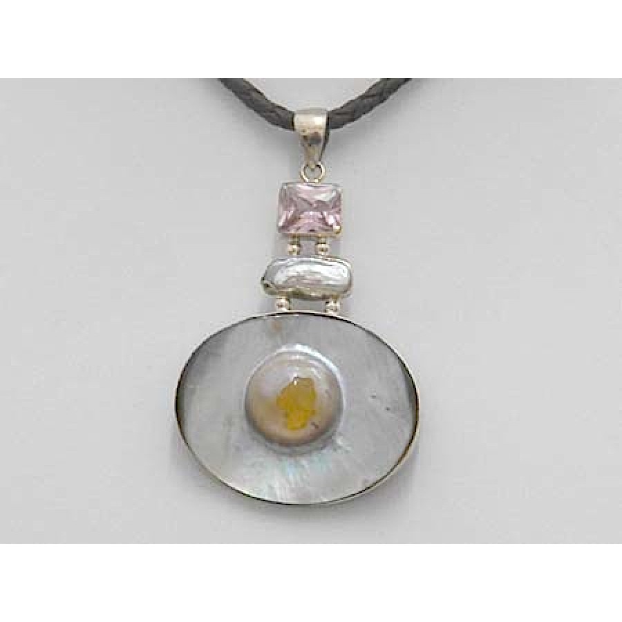 Affordable Pendant Sterling Silver With  Mother Of Pearl 925