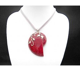 Image of Affordable Red Coral Pendant Sterling Silver 925 Costume Jewellery Source: CV.Budivis in Bali, Indonesia
