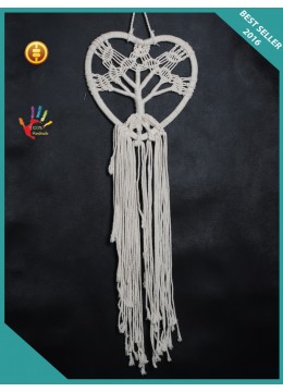 wholesale bali Heart Style Tree Macrame Hanging Boho Dream Catcher, Dream Catchers