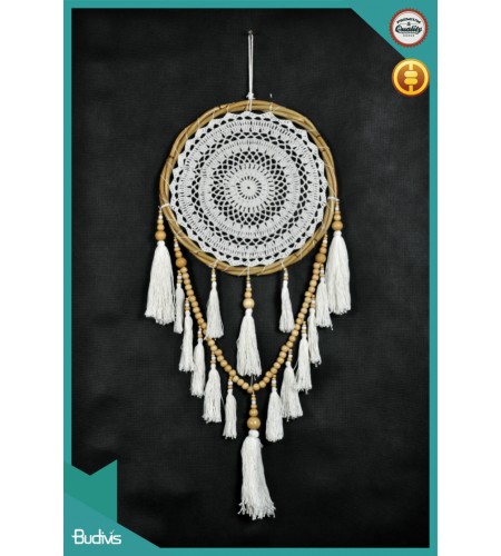 Bali Hanging Hanging Dreamcatcher Tassel  Crocheted