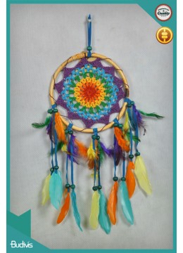 wholesale bali Manufacturer Black Chakra Hanging Hanging Dreamcatcher Crocheted, Dream Catchers