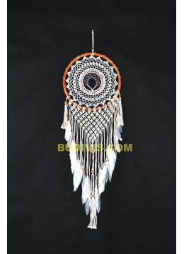 wholesale bali Macrame Wall Hanging Dreamcatcher, Large White  Rattan Dreamcatcher, Hand Woven, Dream Catchers