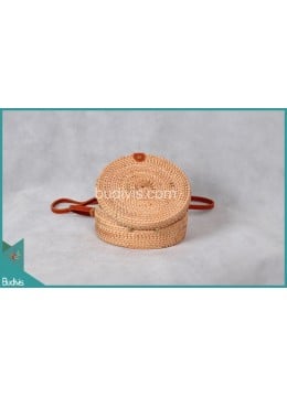 wholesale bali NEW Round Bag Light Brown Natural Rattan, Fashion Bags